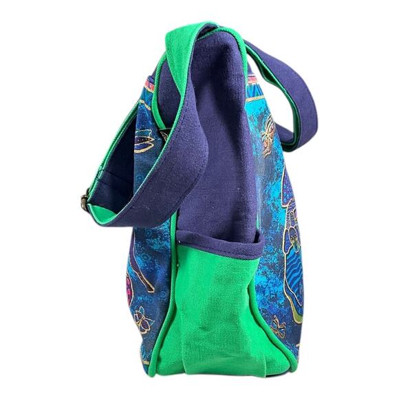 LAUREL Burch Vintage Y2K 90's Medium Canvas Tote Hobo Bag Dog Crossbody Purse - Picture 4 of 16